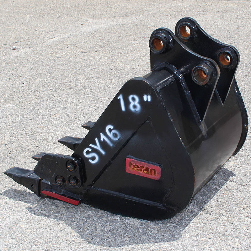 Teran Heavy Duty Rock Bucket | Model BKT-SY16 | Digging Width 12" to 24" Inch | Capacity 0.03 to 0.07 Cubic Meter | For Excavators