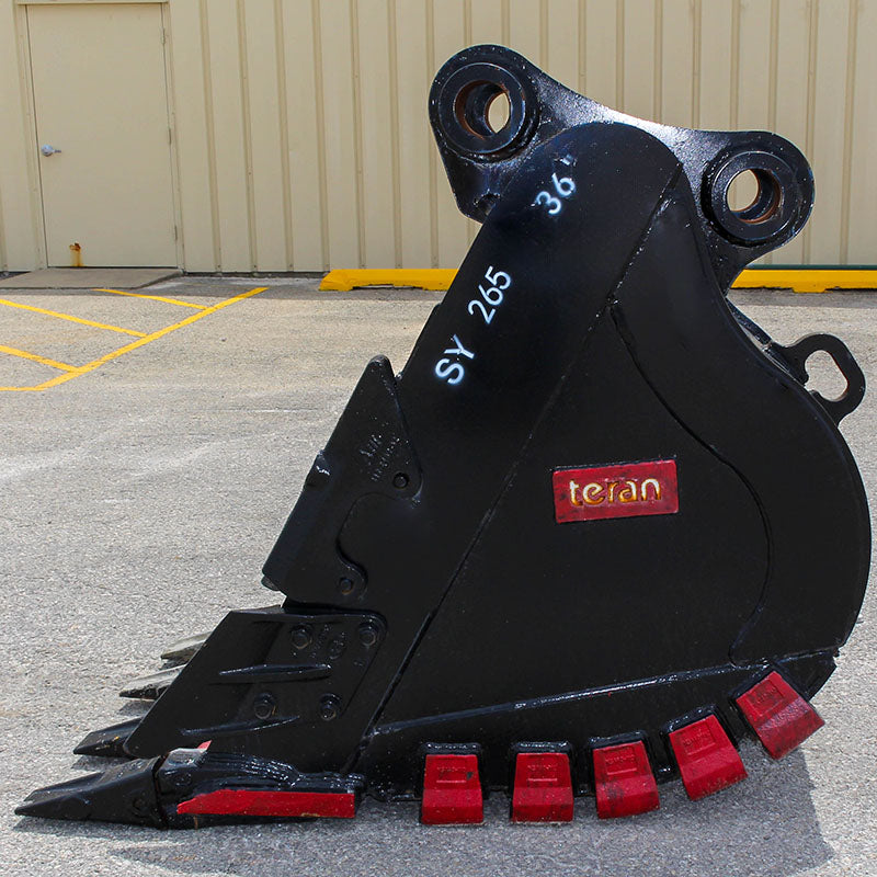 Teran Heavy Duty Rock Bucket | Model BKT-SY265 HD | Digging Width 24" to 42" Inch | Capacity 0.48 to 0.91 Cubic Meter | For Excavators