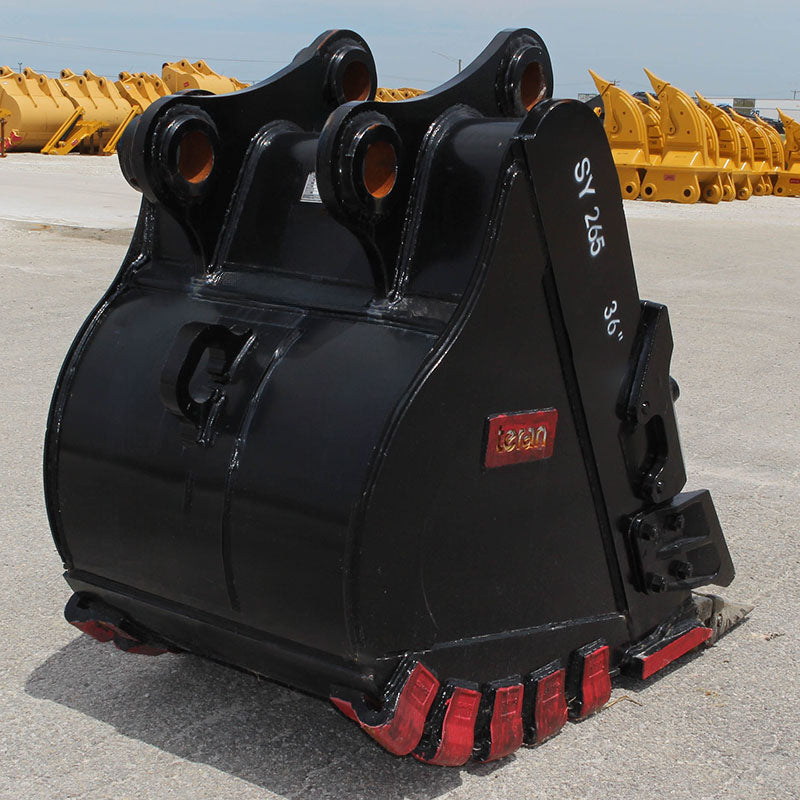 Teran Heavy Duty Rock Bucket | Model BKT-SY265 HD | Digging Width 24" to 42" Inch | Capacity 0.48 to 0.91 Cubic Meter | For Excavators