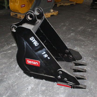 Teran Heavy Duty Rock Bucket | Model BKT-SY60 | Digging Width 12" to 24" Inch | Capacity 0.08 to 0.16 Cubic Meter | For Excavators