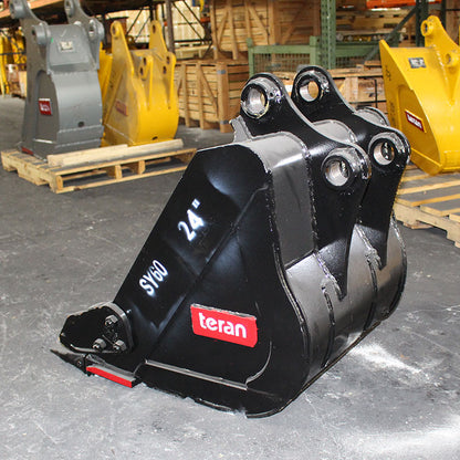 Teran Heavy Duty Rock Bucket | Model BKT-SY60 | Digging Width 12" to 24" Inch | Capacity 0.08 to 0.16 Cubic Meter | For Excavators