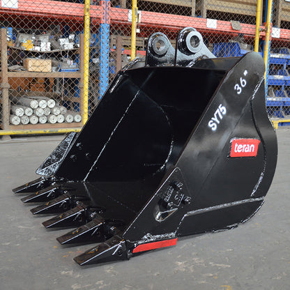 Teran Heavy Duty Rock Bucket | Model BKT-SY75 | Digging Width 18" to 36" Inch | Capacity 0.14 to 0.34 Cubic Meter | For Excavators