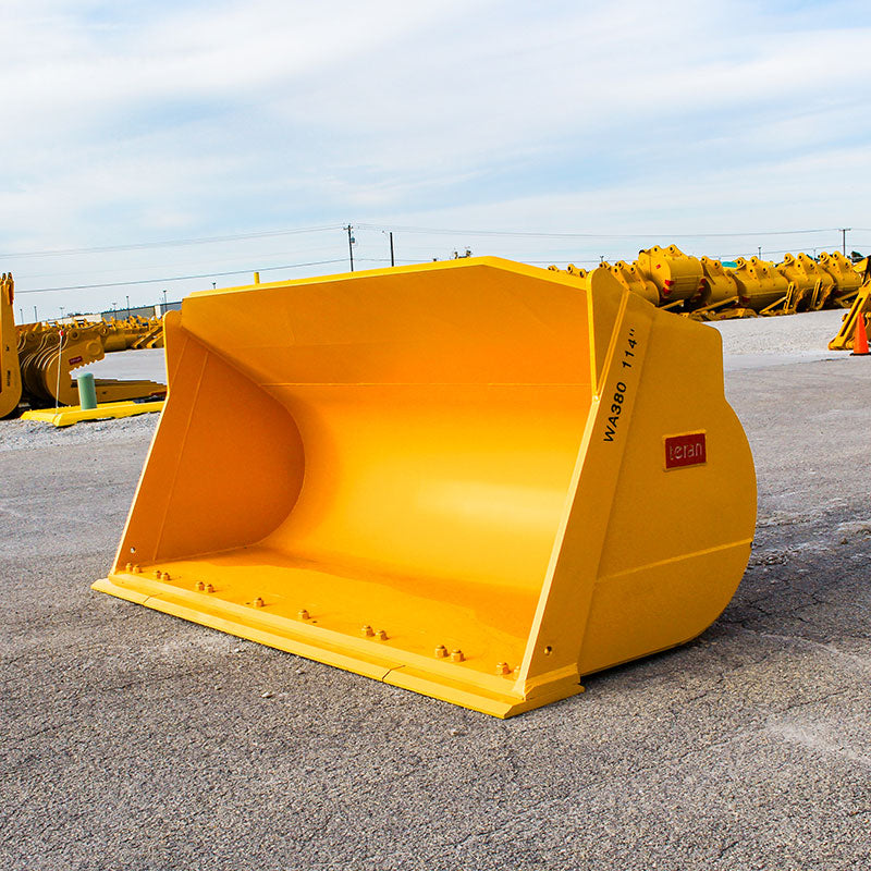 Teran Loader Buckets | Models BKT-WA Series | Bucket Widths 108" to 134" Inches | Capacity 2.7 to 6.4 Cubic Meters | For Excavators