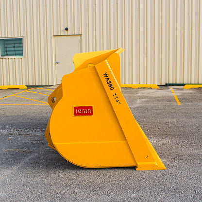 Teran Loader Buckets | Models BKT-WA Series | Bucket Widths 108" to 134" Inches | Capacity 2.7 to 6.4 Cubic Meters | For Excavators