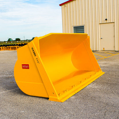 Teran Loader Buckets | Models BKT-WA Series | Bucket Widths 108" to 134" Inches | Capacity 2.7 to 6.4 Cubic Meters | For Excavators