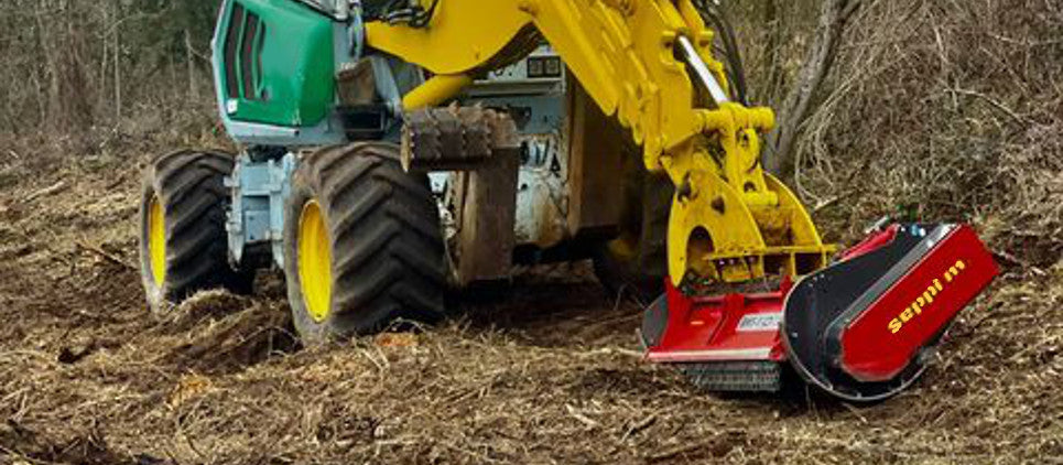 Seppi | Strong Forestry Mulcher | Knives & Carbides | Model BMS-F 125CC | 49" Working Width | Machine Size 9 To 20 Ton | For Excavators