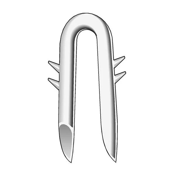 Hutchison HW Bright Double Barbed Staples | 9 GA | 0.50 lb Bucket | For Fencing
