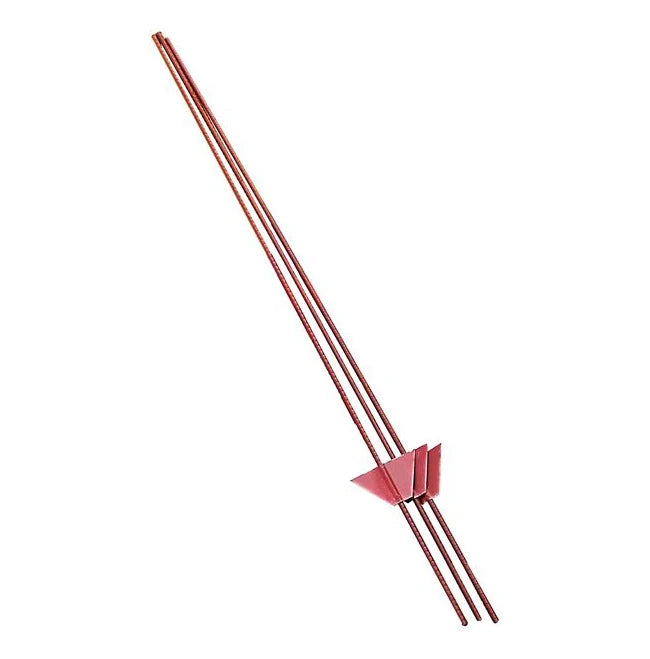 Red Brand Electric Fence Post | Size 3/8" & 7/16" | 48" Length | Welded Spade | For Farm & Fence Applications