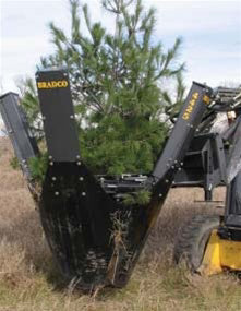 Paladin Tree Spade | Root Ball 32"–44" | Cutting Angle 25° | 31" Digging Depth | 10 GPM | For Skid-Steer Loaders