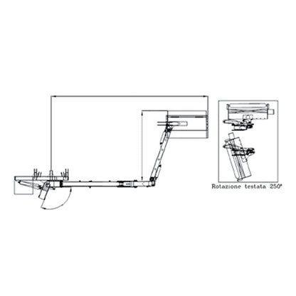 Rinieri Boom Reach Mower BR-VISION 490-550 | 39" Working Width | 70-100HP for Tractor