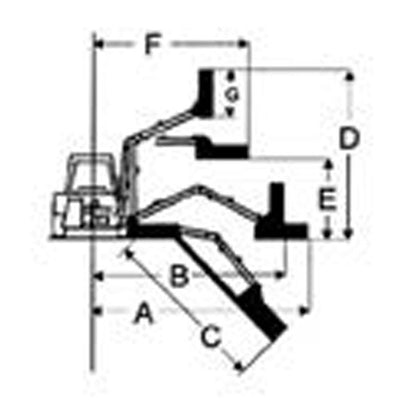 Rinieri Boom Reach Mower BRC 450-485-530 | 39" Working Width | 48 Knives | 60-90HP for Tractor