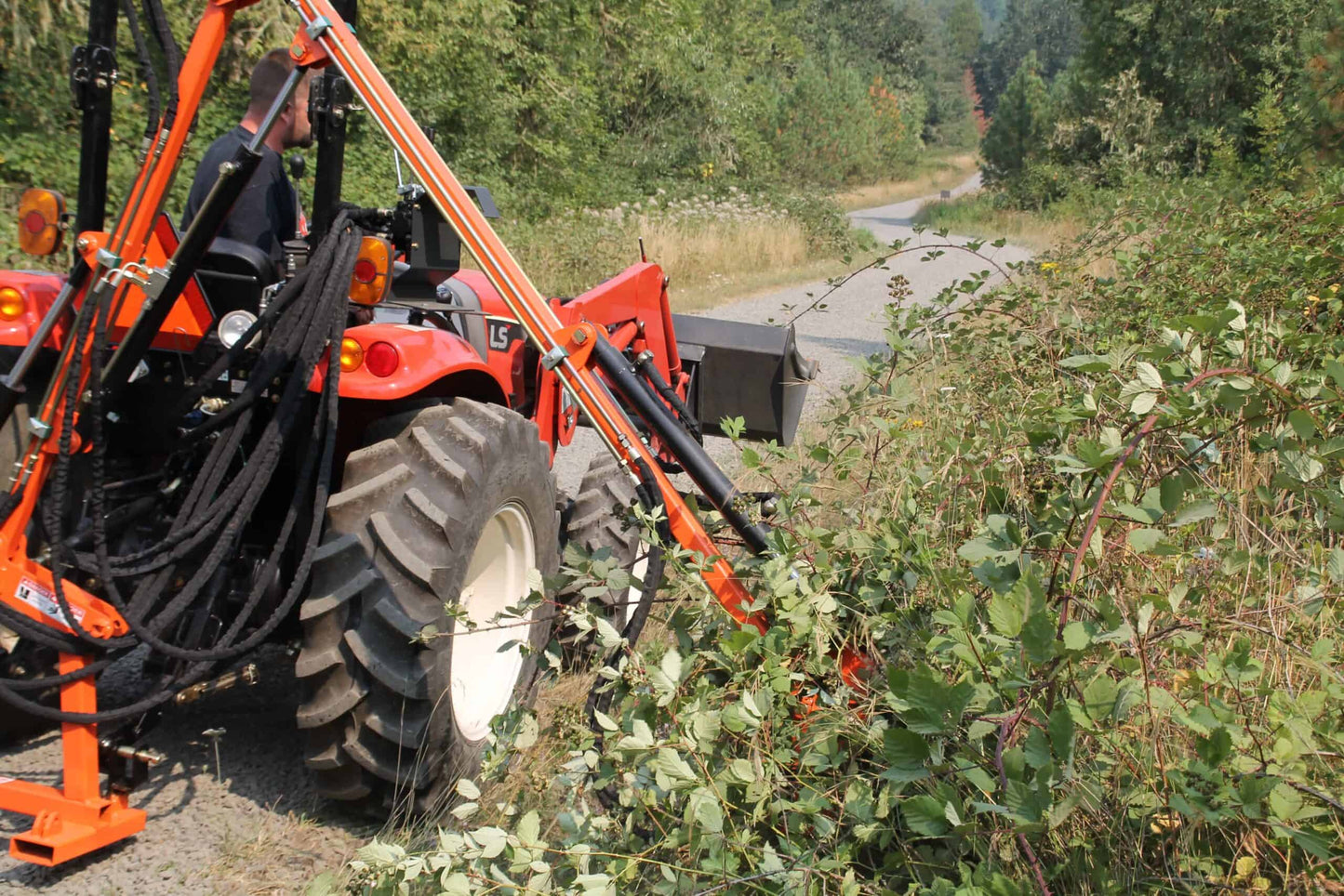 Farmer Helper Boom Sickle Hedge Cutter FH-BRM120-150-180 for Tractor | 4', 5' & 6' Sickle Boom Hedge Cutter