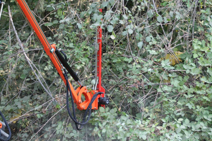 Farmer Helper Hydraulic Boom w/ 6′ Sickle Brush Mower | Model FH-BRM180 | Brush Mower Width 72" | Horsepower 30–60 HP | For Tractors