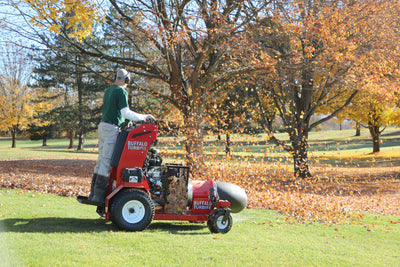 Buffalo Turbine Stand On Debris Blower | Model BT-SB26 | Blower Output 12,000 CFM | Engine Horsepower 26 HP | Fuel Capacity 12 Gallons