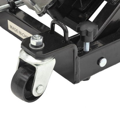 Black Widow Motorcycle & ATV Air-over-Hydraulic Jack | Model BW-0102 | Lift 5.5"–15.125" | Capacity 1,500 lb. | For Bike Maintenance & ATV Repair