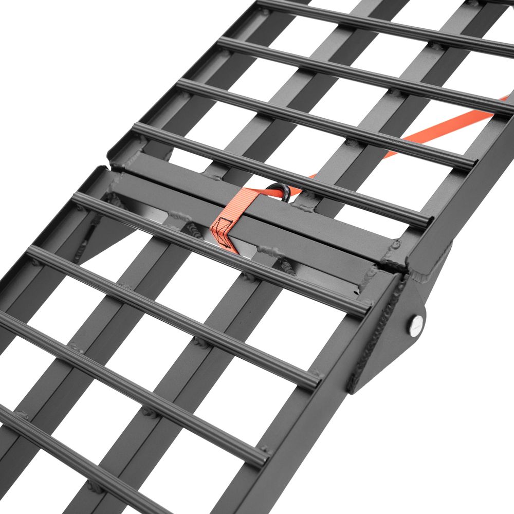 Black Widow Folding Arched Motorcycle Ramp | Model BW-9417-HD | Size 7' 10" x 17.5" | Capacity 1,500 lb | For Motorcycle & Dirt Bike Loading