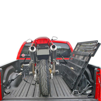 Black Widow Heavy-Duty Folding Arched Motorcycle Ramp | Models BW-12040-HD & BW-14440-HD | Size 40" Wide | Capacity 1,500 lb | For Street, Touring & Cruiser Motorcycles