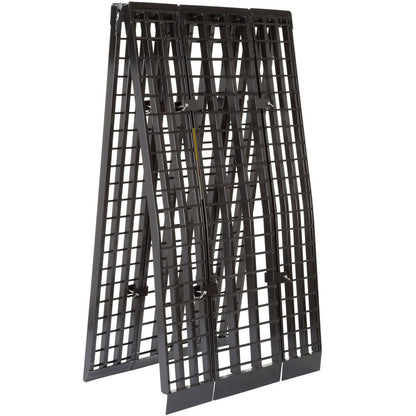 Black Widow Heavy-Duty Folding Arched Motorcycle Ramp | Models BW-12040-HD & BW-14440-HD | Size 40" Wide | Capacity 1,500 lb | For Street, Touring & Cruiser Motorcycles