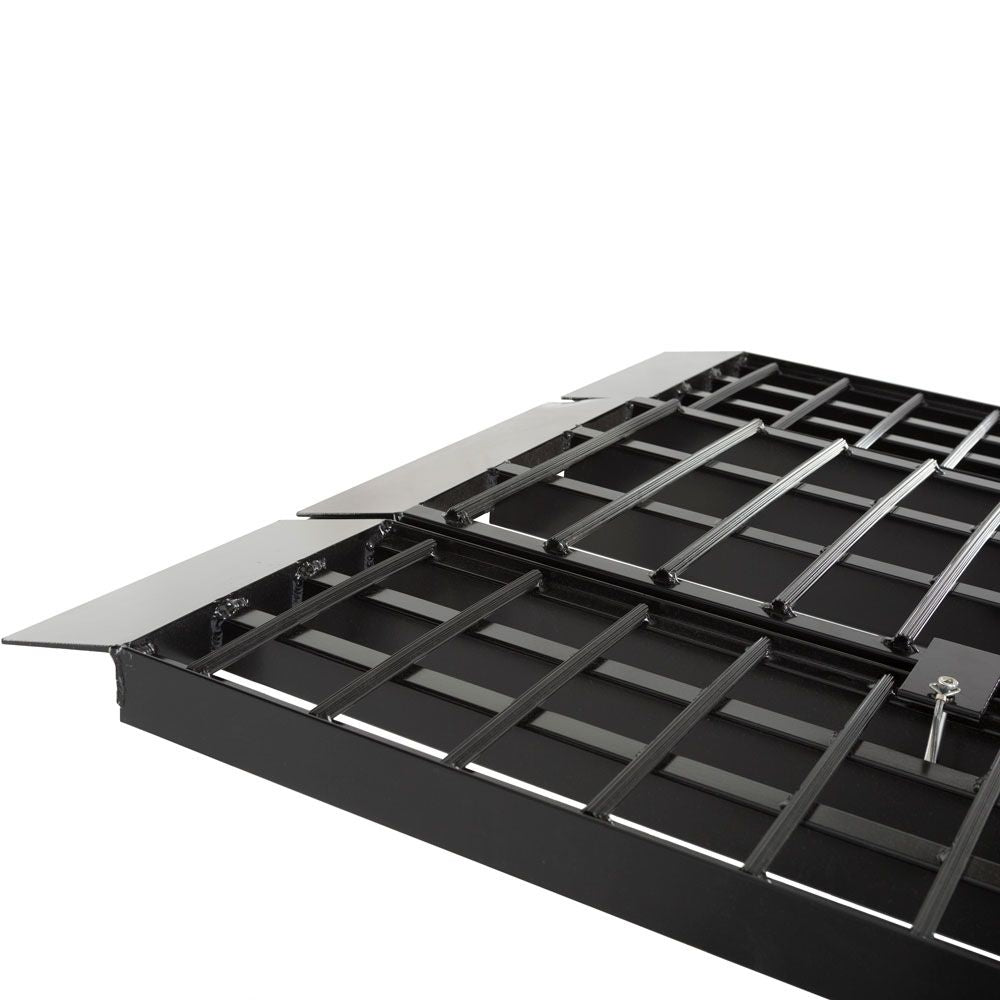 Black Widow Heavy-Duty Folding Arched Motorcycle Ramp | Models BW-12040-HD & BW-14440-HD | Size 40" Wide | Capacity 1,500 lb | For Street, Touring & Cruiser Motorcycles