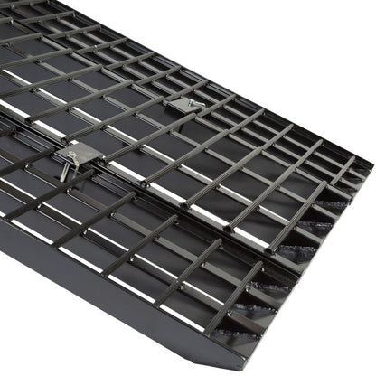 Black Widow Heavy-Duty Folding Arched Motorcycle Ramp | Models BW-12040-HD & BW-14440-HD | Size 40" Wide | Capacity 1,500 lb | For Street, Touring & Cruiser Motorcycles