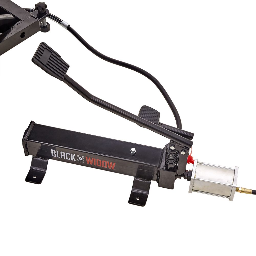 Black Widow Extra-Wide Air/Hydraulic Motorcycle & ATV Lift Table | Model BW-1500AH-Z | Platform 76.5" L x 47.75" W | Capacity 1,500 lb. | Horsepower 4 To 90+ HP | For Motorcycles & ATVs