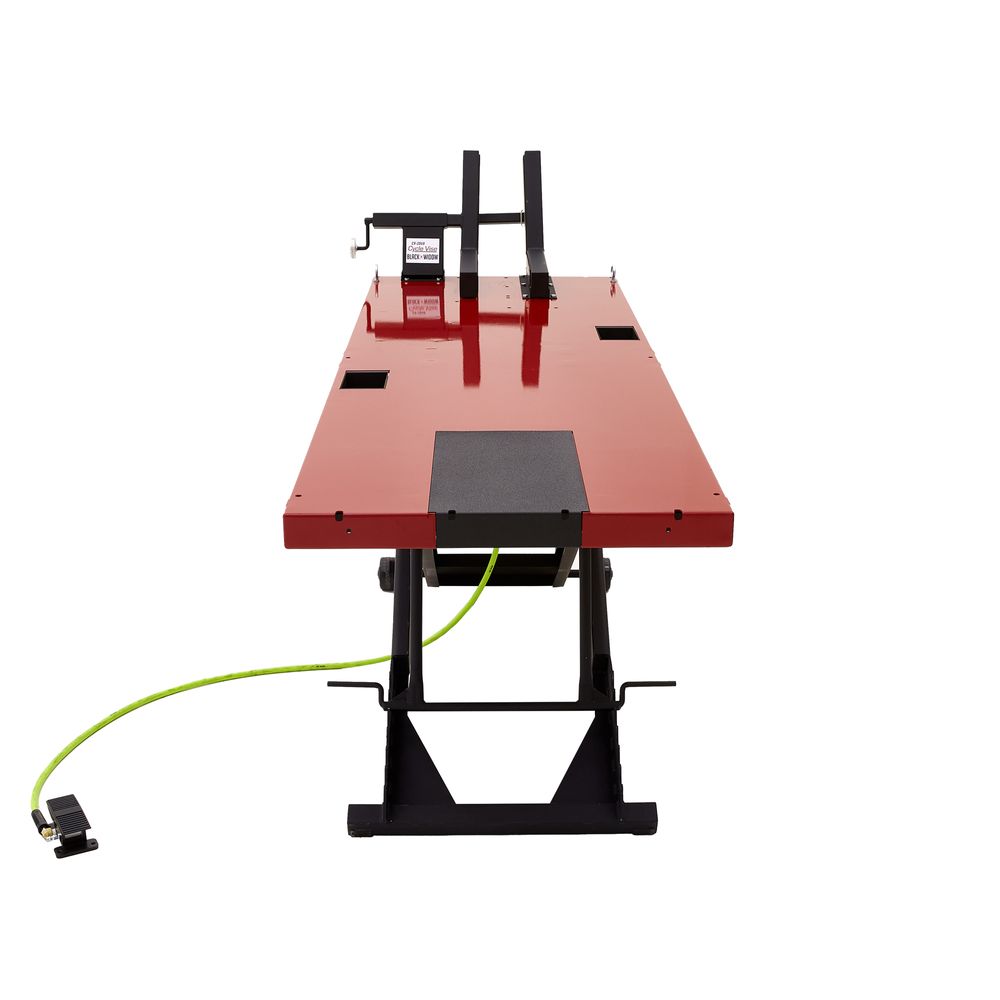 Black Widow Extra-Long Pneumatic Motorcycle Lift Table | Model BW-9030-KIT | Platform Size 90" x 30" | Capacity 1,200 lb | For Street, Touring & Cruiser Bikes