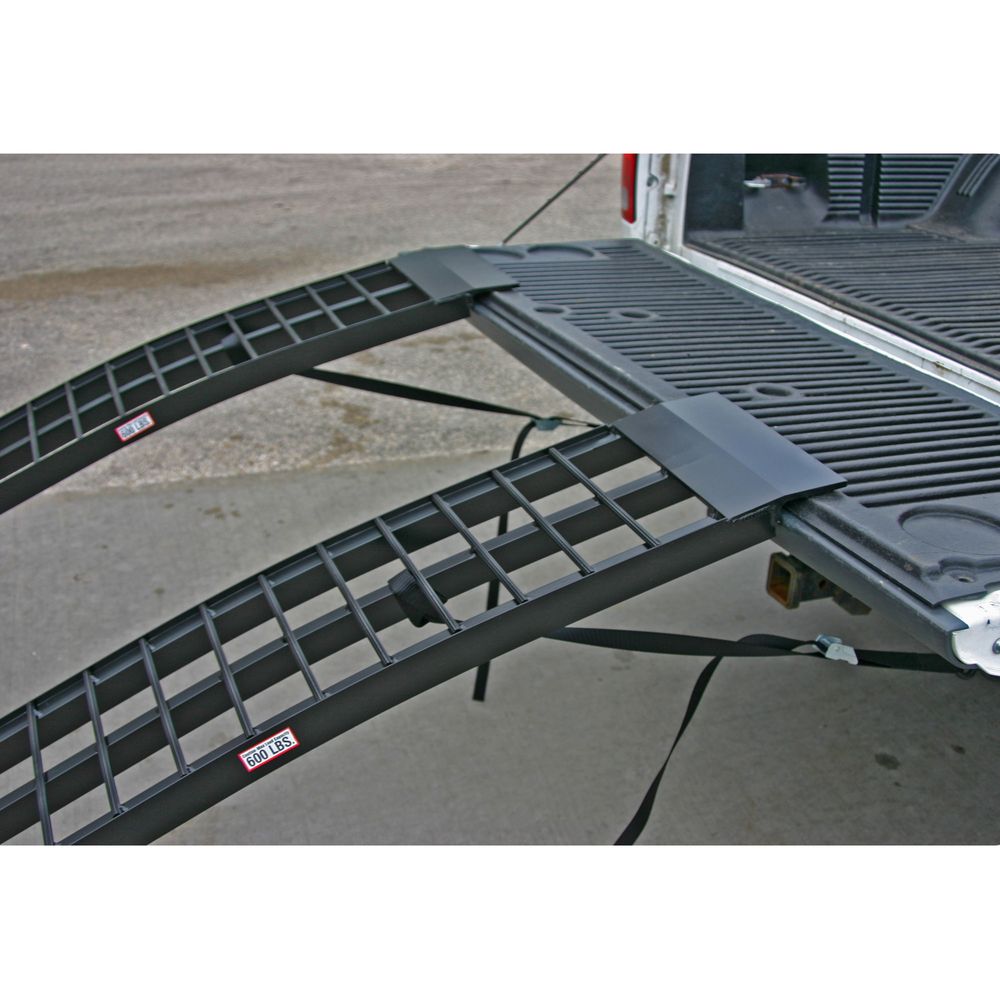 Black Widow Arched Folding Dual Runner ATV Ramps | Model BW-9412-2 | Length 96" | 1,200 lb Capacity | Horsepower 20 To 60 HP | For ATV, Truck & Trailer Loading