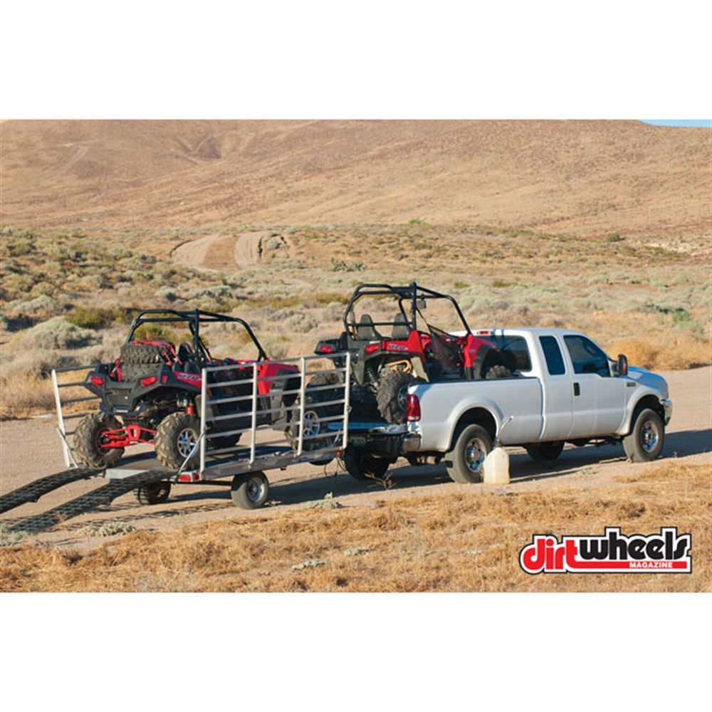 Black Widow Extra-Wide Arched Folding Dual Runner ATV Ramps | Model BW-9417-HD-2 | Length 7'10" | Capacity 3,000 lb | Horsepower Up To ~80 HP | For ATV & UTV Truck Loading