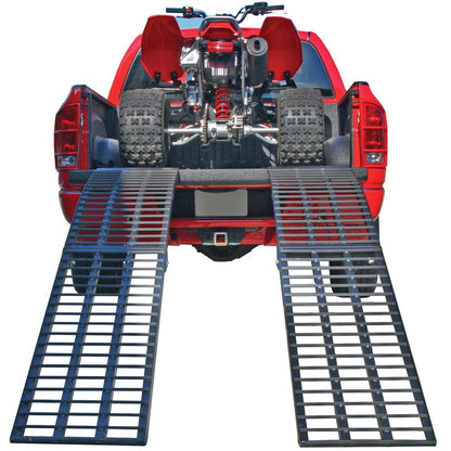 Black Widow Extra-Wide Arched Folding Dual Runner ATV Ramps | Model BW-9417-HD-2 | Length 7'10" | Capacity 3,000 lb | Horsepower Up To ~80 HP | For ATV & UTV Truck Loading