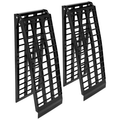 Black Widow Extra-Wide Arched Folding Dual Runner ATV Ramps | Model BW-9417-HD-2 | Length 7'10" | Capacity 3,000 lb | Horsepower Up To ~80 HP | For ATV & UTV Truck Loading