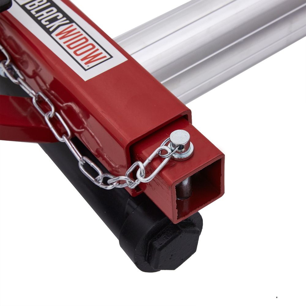 Black Widow Arched ATV & UTV Dolly | Model BW-CJD-12 | Size 25.6" L x 23" W | Capacity 1,500 lb. | Hydraulic Lift & 360° Casters | Horsepower 4 To 90+ HP | For ATV & UTV