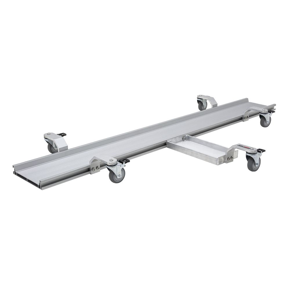 Black Widow Professional Aluminum Motorcycle Dolly | Model BW-PRO-DOLLY | Track Length 89" | Capacity 1,500 lb | For Street, Touring & Cruiser Motorcycles