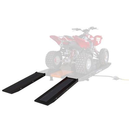 Black Widow ProLift Service Accessory Bundle | Models BW-PROLIFT-HD-RL & BW-PROLIFT-HD-XLSR | 40" Ramps & Rear Wheel Roller | For ProLift Motorcycle Tables