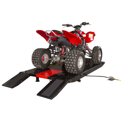 Black Widow ProLift Pneumatic ATV Lift Table | Model BW-PROLIFT-HDXW-ATV | 48" Wide, 105.5" Long | 1,500 lb Capacity | For ATV & Motorcycle Maintenance