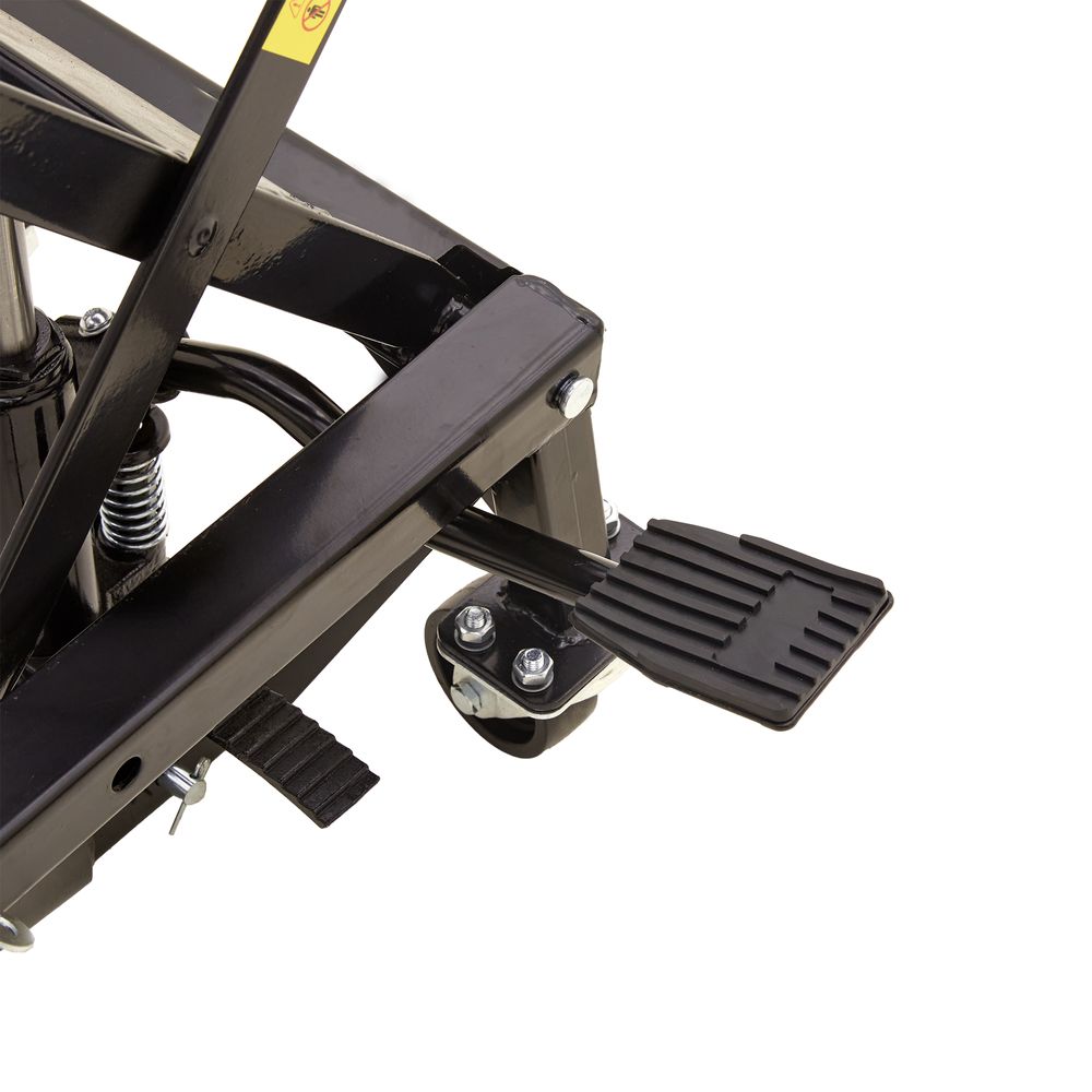 Black Widow Hydraulic Motorcycle Scissor Lift w/Casters | Model BW-SJ-4303 | Platform Size 16" x 14" | Capacity 300 lb | For Dirt Bikes & Lightweight Motorcycles