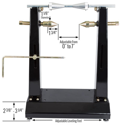 Black Widow Motorcycle Wheel Balancer & Truing Stand | Model BW-WB-30 | Diameter Up to 35" | Manual Precision Tool | For Dirt, Street & Cruiser Bikes