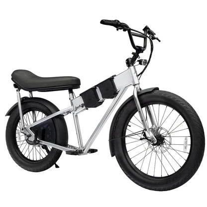JackRabbit | Micro Electric Bike | Model MG Doble | Lightweight 2-Up Electric Micro Hauler | 20” & 24” Street Tires | 749W Cargo Motor | 48+ Mile Range | For Urban, Travel & Everyday Missions