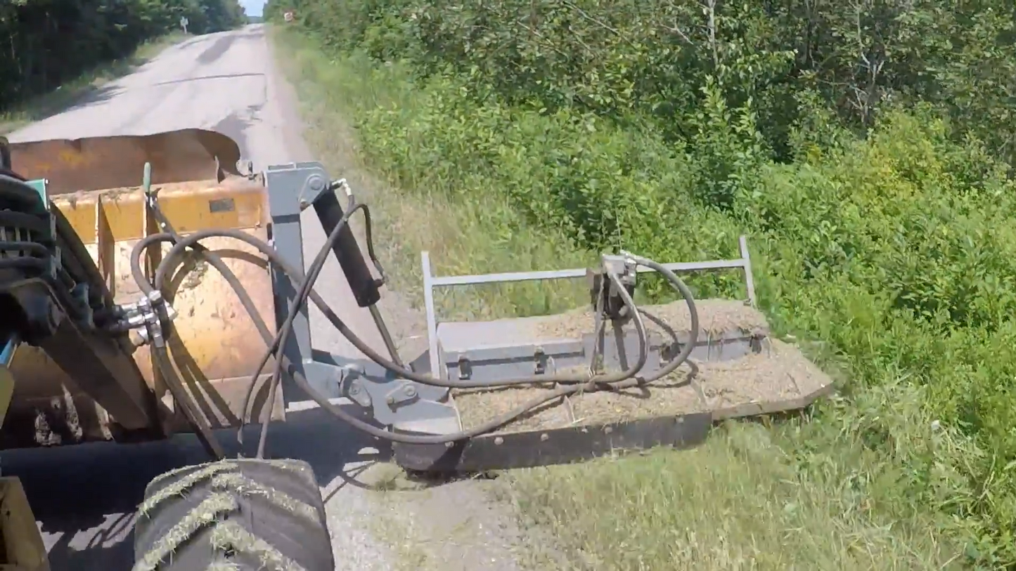 Forax Tilt-Up Brush Cutter | 72" Cutting Width | For Backhoe