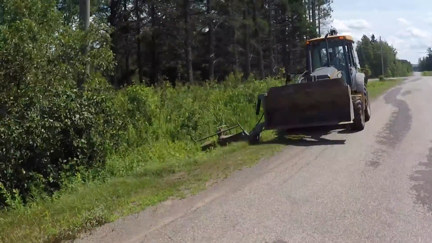 Forax Tilt-Up Brush Cutter | 72" Cutting Width | For Backhoe