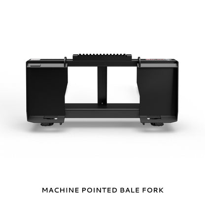 Virnig Hay Handling Machine Pointed Bale Spears | Models BSV48, BFV48, CBV48, SSV48 & BASS66 | Widths 45.5" To 66.5" | Hydraulic Flow 15 To 25 GPM | For Skid Steer