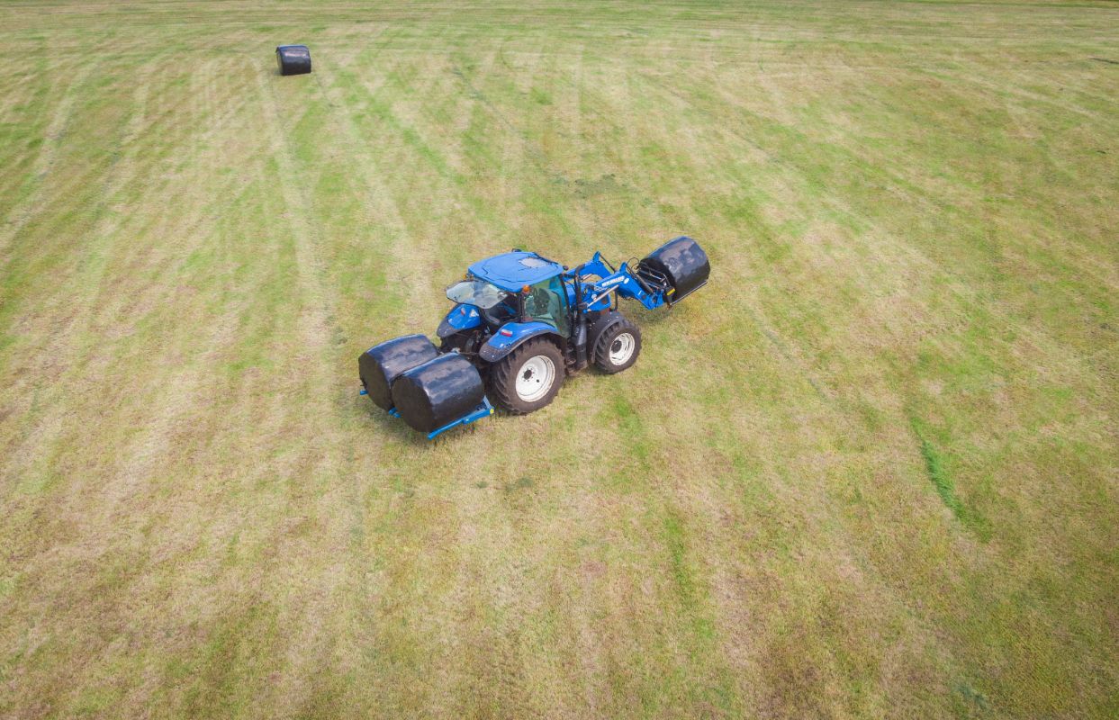 Fleming Round Bale Stacker | Width 50" | 40-60 HP | For Tractors & Loaders