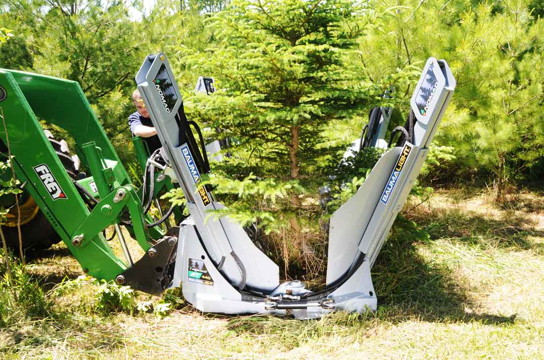 Baumalight Tree Spade Dual Hinged 4 Blade | Model ST440 | Root Ball Diameters 40" | Horsepower 70-80 HP | Hydraulic Flow 5-20 GPM | For Tractors & Skid Steers