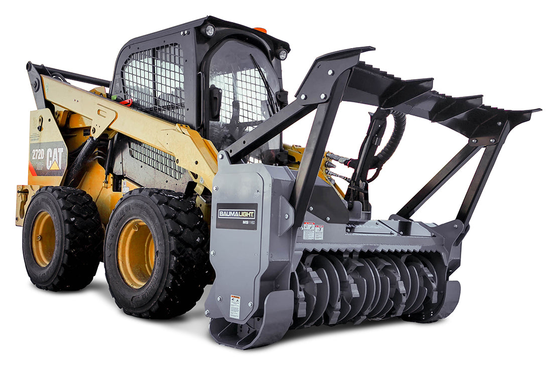 Baumalight HD Fixed Tooth  Brush Mulcher | Model MS-960 & MS1160 | Cutting Width 60" & 75" | Hydraulic Flow Range 30-45 GPM | For Skid Steers