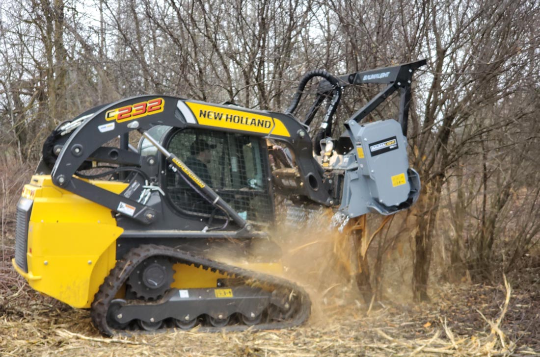 Baumalight HD Fixed Tooth  Brush Mulcher | Model MS-960 & MS1160 | Cutting Width 60" & 75" | Hydraulic Flow Range 30-45 GPM | For Skid Steers