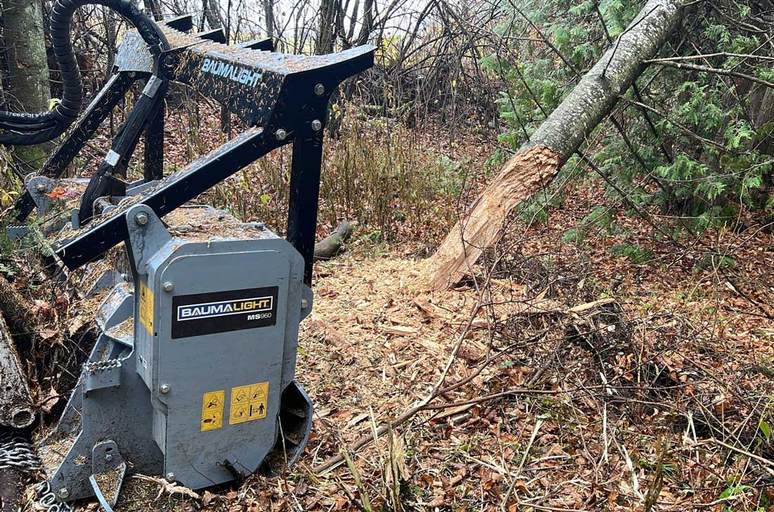 Baumalight HD Fixed Tooth  Brush Mulcher | Model MS-960 & MS1160 | Cutting Width 60" & 75" | Hydraulic Flow Range 30-45 GPM | For Skid Steers