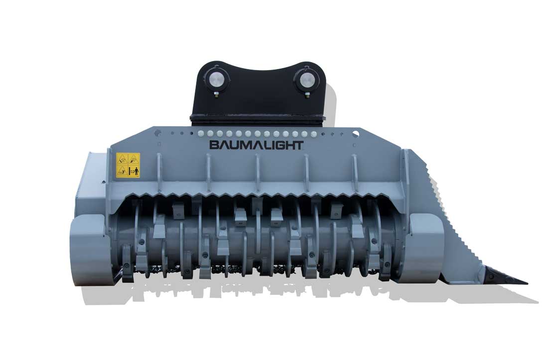 Baumalight Heavy Duty Fixed Tooth Mulcher | Model MX1160R & MX960R | Rotor Width 60" | Weight 2,910 - 2,925 lbs | For Excavators