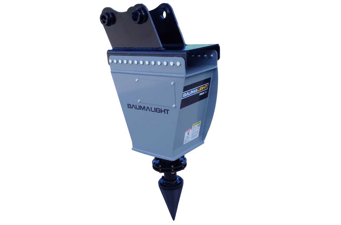 Baumalight Log Splitter | Model RSX380, RSX580 & RSX780 | Diameter 16" To  20" | Machine Size 5 To 20 Tons | For Excavators