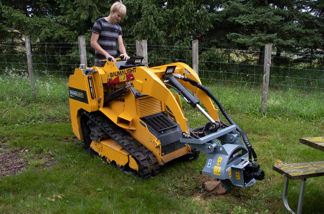 Baumalight Mini Track Loader | Model TRL-620D & TRL-536D | Width 35.5"-40" | Engine Horsepower 24.8 HP | Kubota Engine | Mini Skid Steer