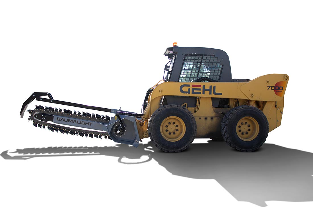 Baumalight Trencher | Model TN-760 | Width 6" - 10" | Hydraulic Flow Range 20-42 GPM | For Skid Steers