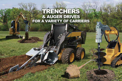 Baumalight Trencher | Model TN-760 | Width 6" - 10" | Hydraulic Flow Range 20-42 GPM | For Skid Steers